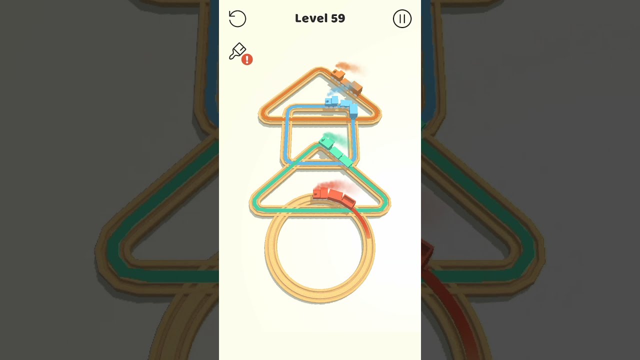 Trains On Time 🚂 Gameplay #FunGame All Levels 59-60 Android | IOS #Shorts