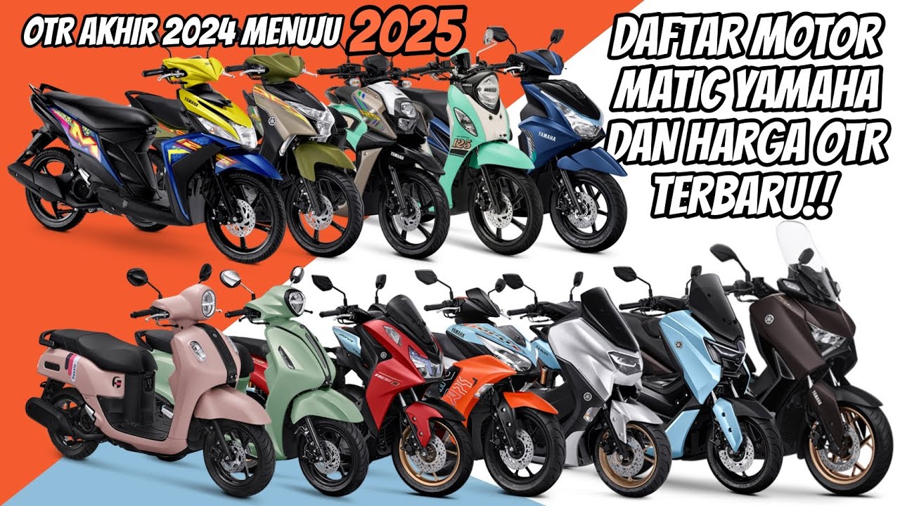 DAFTAR HARGA MOTOR MATIC YAMAHA TERBARU DI PENGHUJUNG AKHIR 2024 MENUJU 2025. CEK SEPENGKAPNYA!
