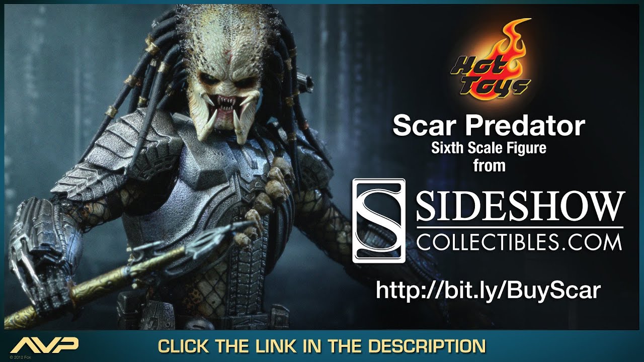 AVP: Alien VS Predator Hot Toys Scar Predator Movie Masterpiece 1/6 Scale Collectible Figure Review