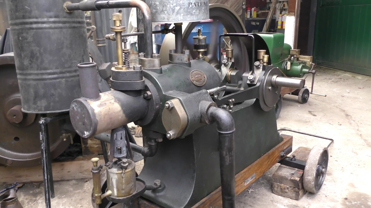 1890's Robinson hot tube ignition,constant lamp, paraffin engine