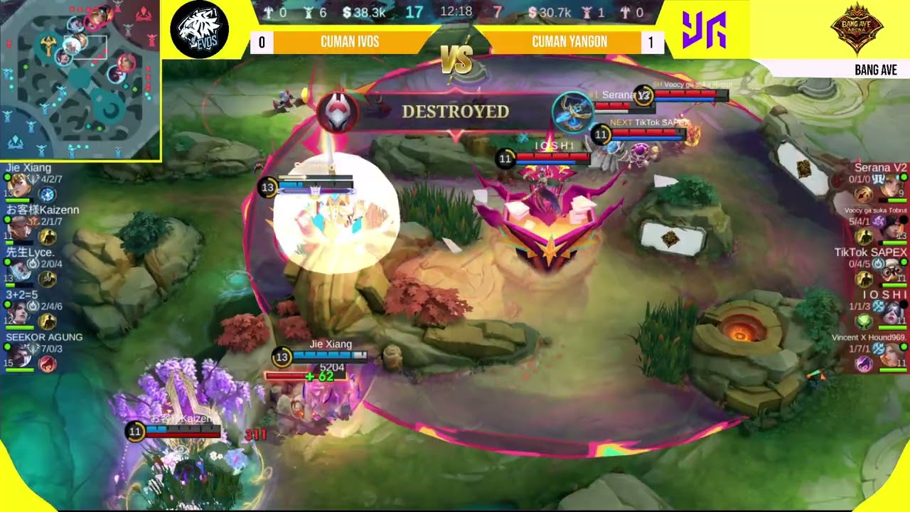 ROOM TOURNAMEN CASTER BANG AVE TIKTOK | MATCH 7 CUMAN IVOS VS CUMAN YANGON