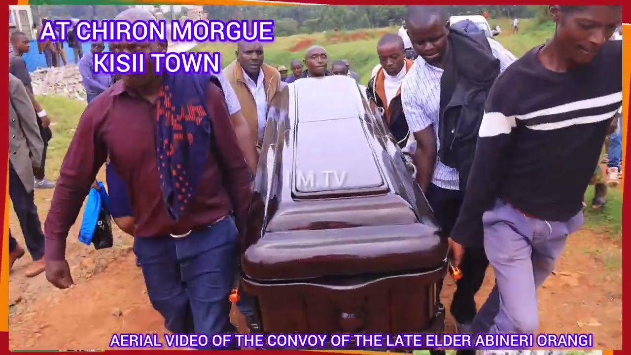 AERIAL CONVOY VIDEO FOOTAGE OF THE LATE ELDER ABINERI ONGUBO ORANGI