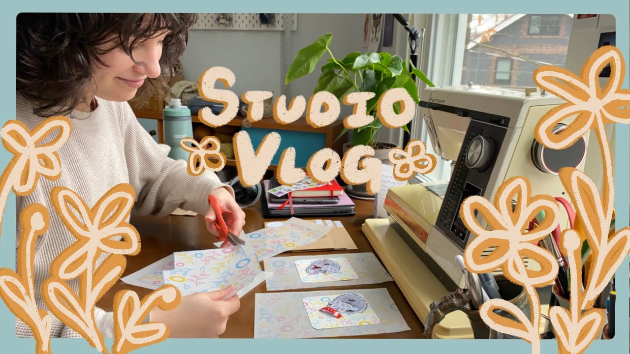 Studio Vlog | Market Prep, Painting, and finally some knitting!