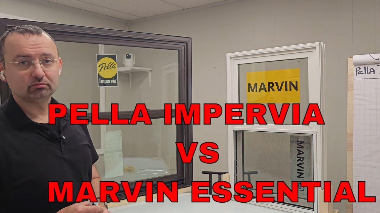 Стеклопластиковые окна Pella Impervia и стеклопластиковые окна Marvin Essential