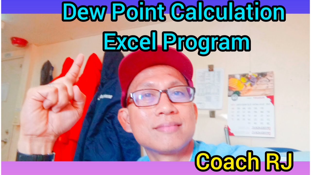Dew Point Calculation Excel Program
