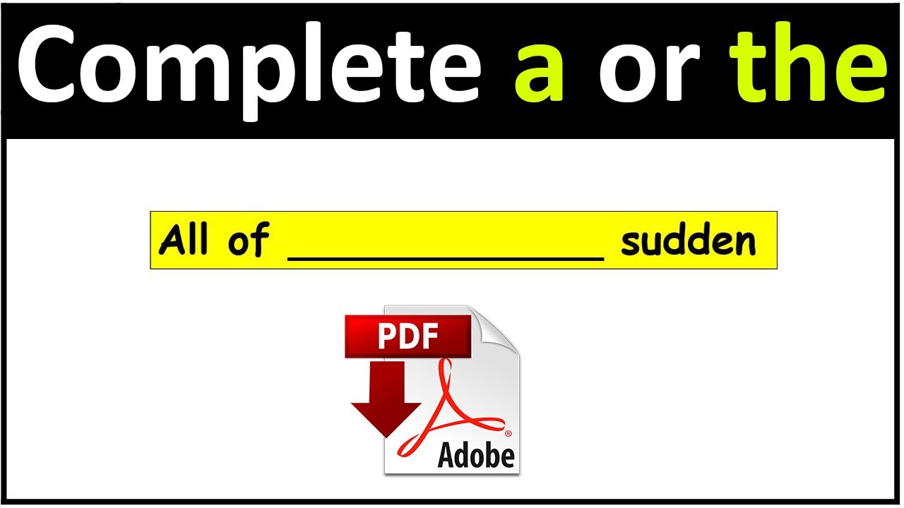a-an-the - exercises/fill in the blanks - Level: B (medium) - questions/answers -Easy English Lesson