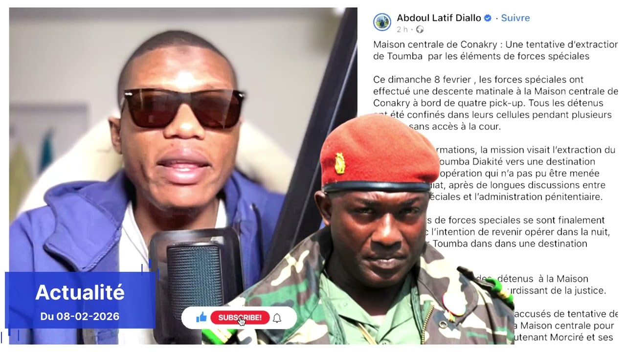 🚨 TENTATIVE D’ENLÈVEMENT DE TOUMBA DIAKITÉ À LA MAISON CENTRALE