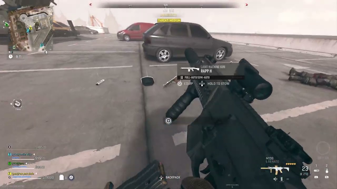 CoD DMZ Vondel - fighting a spawn-push, a team at Stadium, and finally 