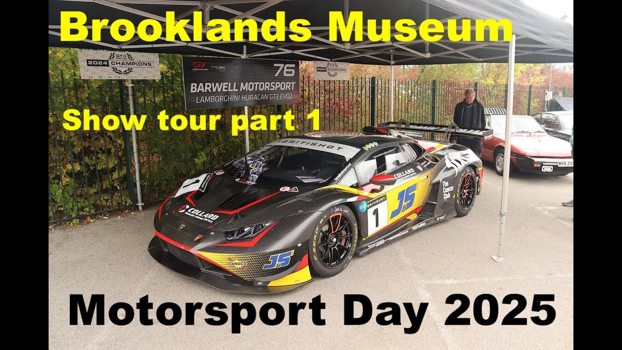 Autumn Motorsport Day 2025 at Brooklands Museum (show tour part 1)