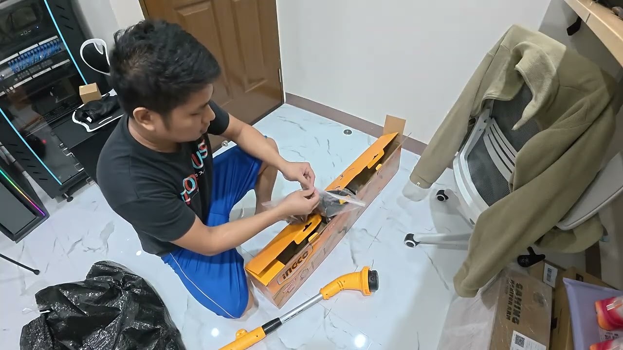 INGCO Cordless Grass Cutter Trimmer【Unboxing】#TechContent