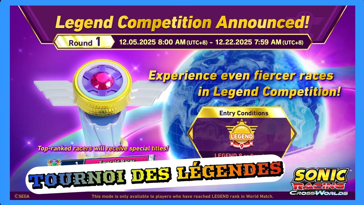 SONIC RACING CROSSWORLD FR - L'INJUSTICE DU TOURNOI DES LÉGENDES 🥇 (XBOX SERIES S)