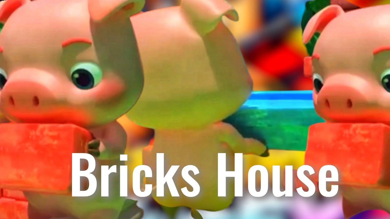 Pig Build Bricks House //Sponsored By Gamavision Csupo Effects