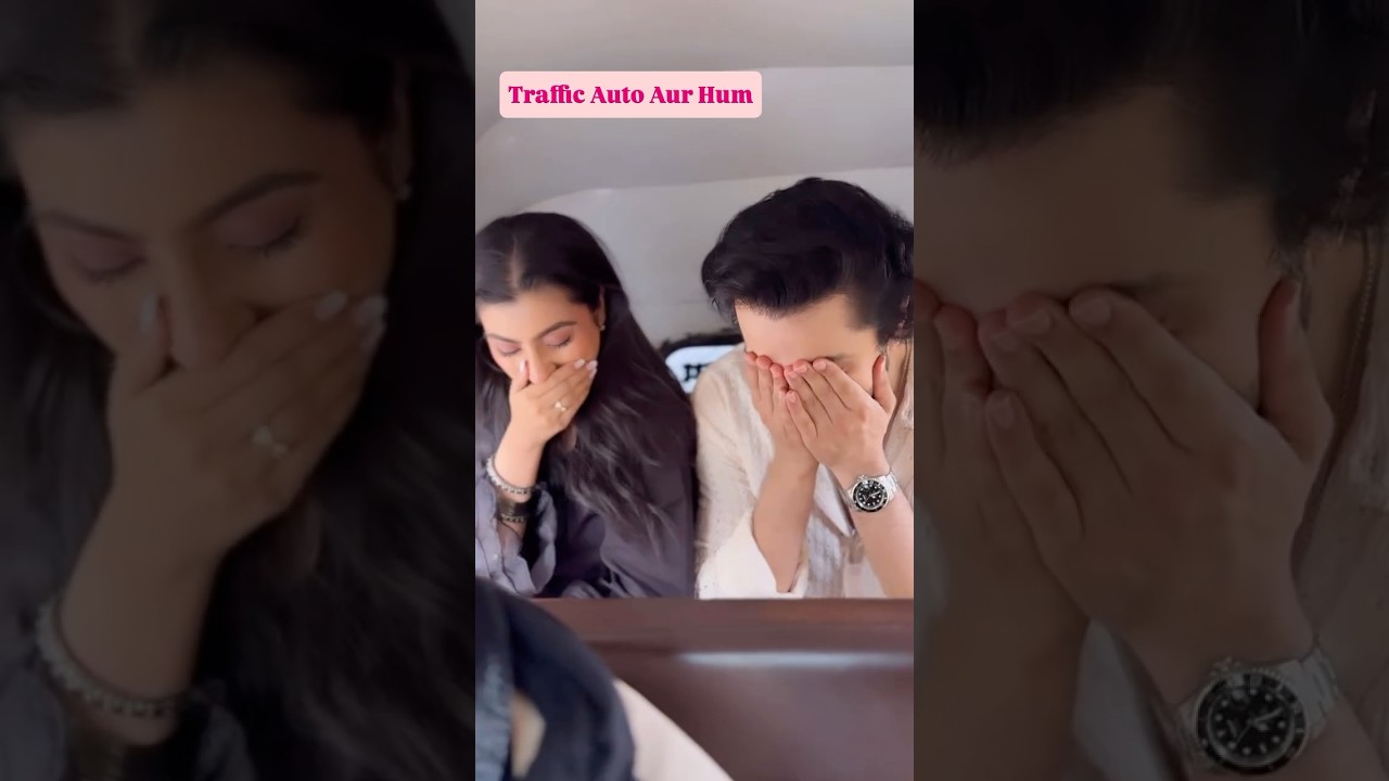 Traffic Auto Aur hum 🙈 #nehamarda #vibhavroy #doliarmaanoki #couple