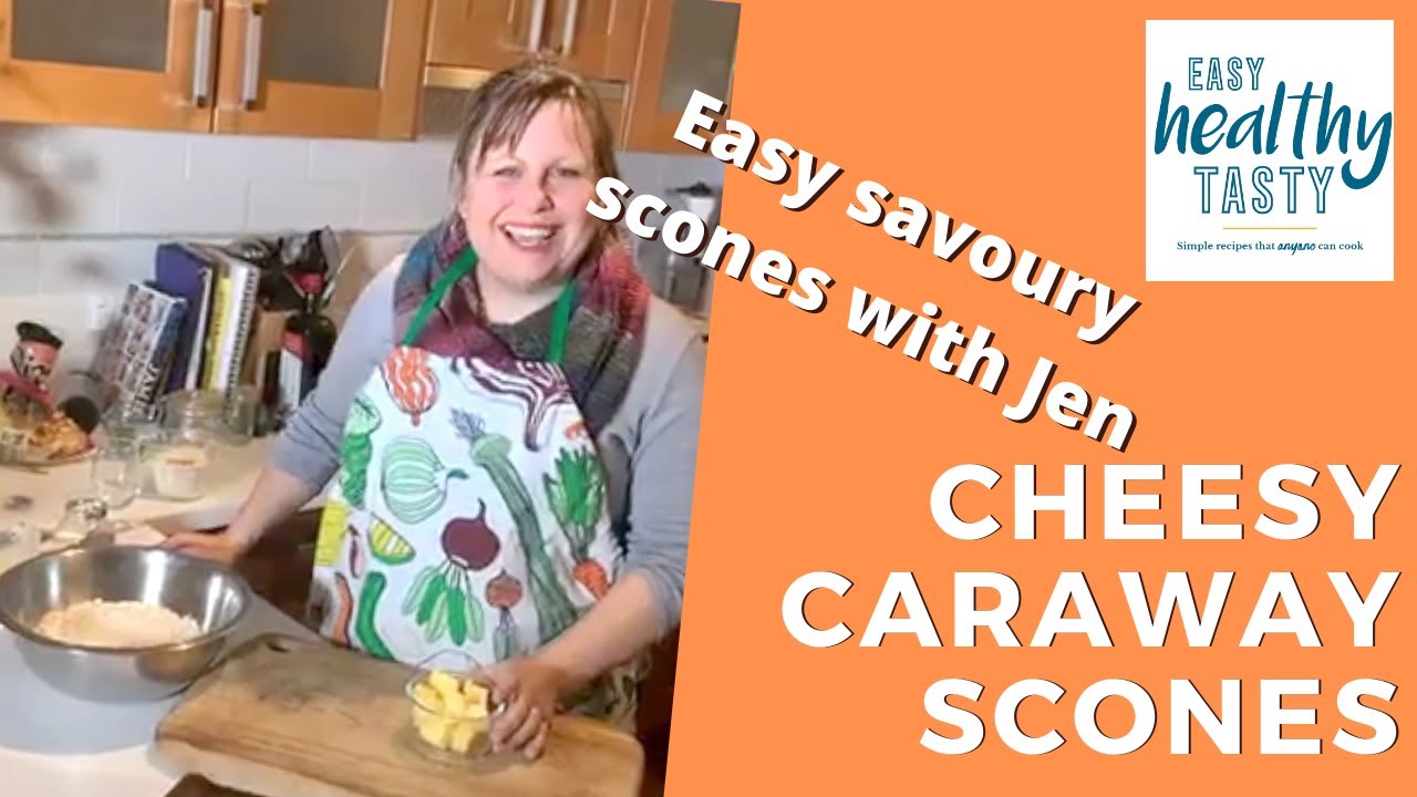 CHEESY CARAWAY SCONES - savoury scones - Easy Healthy Tasty
