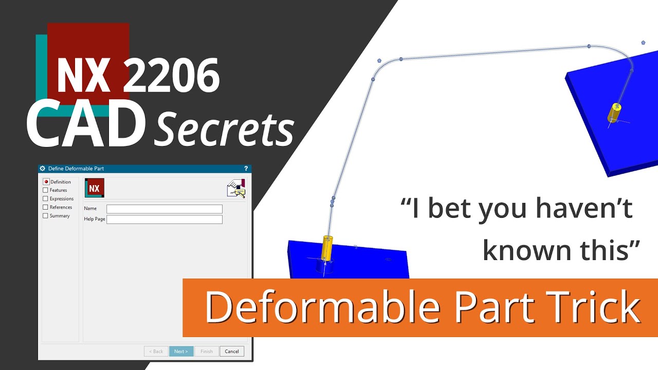 New Siemens NX CAD Secret | how to create complex deformable parts | Beginner and Advanced Tutorial
