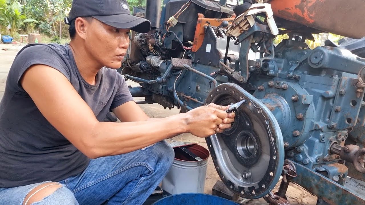 Sửa Máy Kéo Kubota - Phần 4 | Repair tractor oil leaks 👍