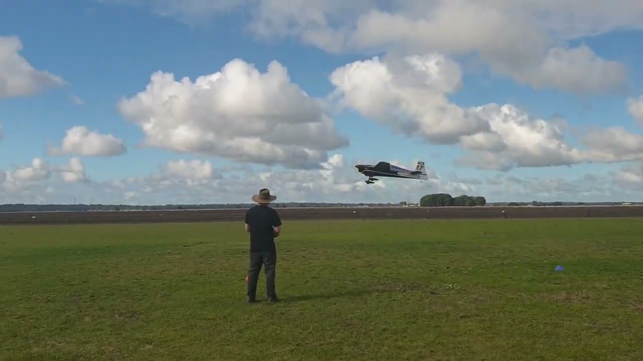 Pilot RC Edge 540 flying and hovering Desert Aircraft 150     Plane