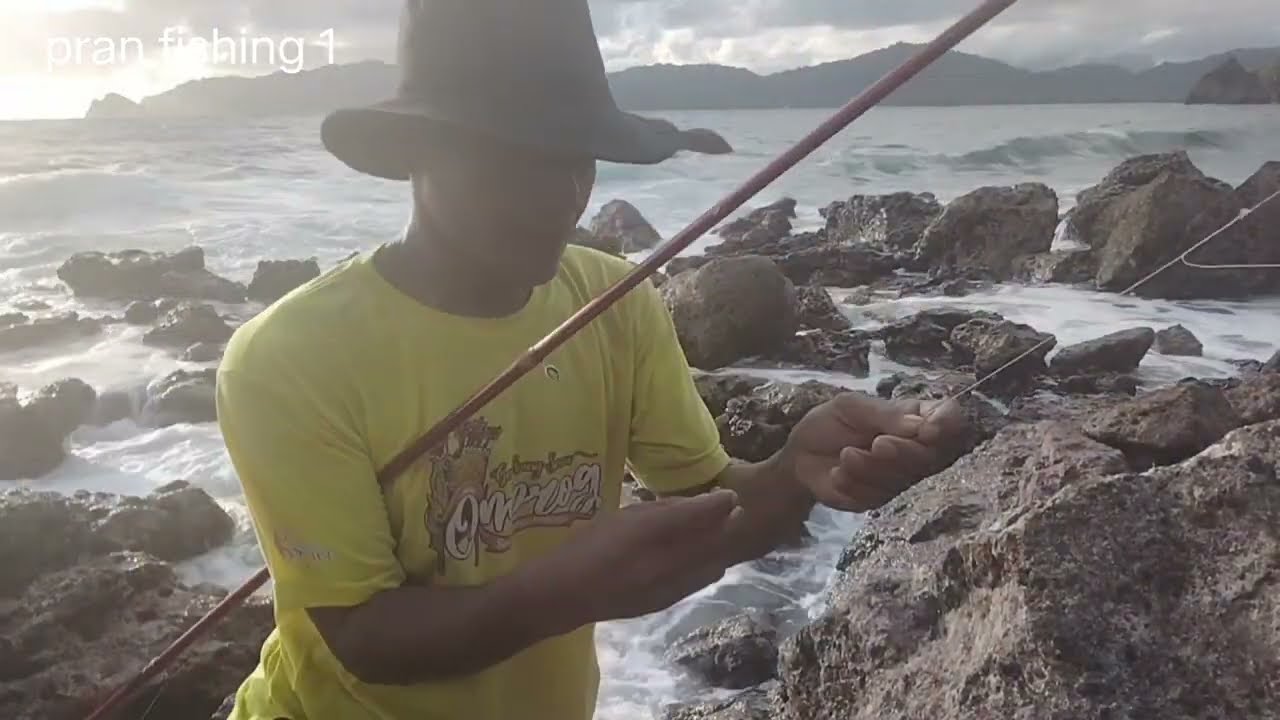 Gak di sangka, mancing di bebatuan banyak ikan nya, @pran fishing1, 