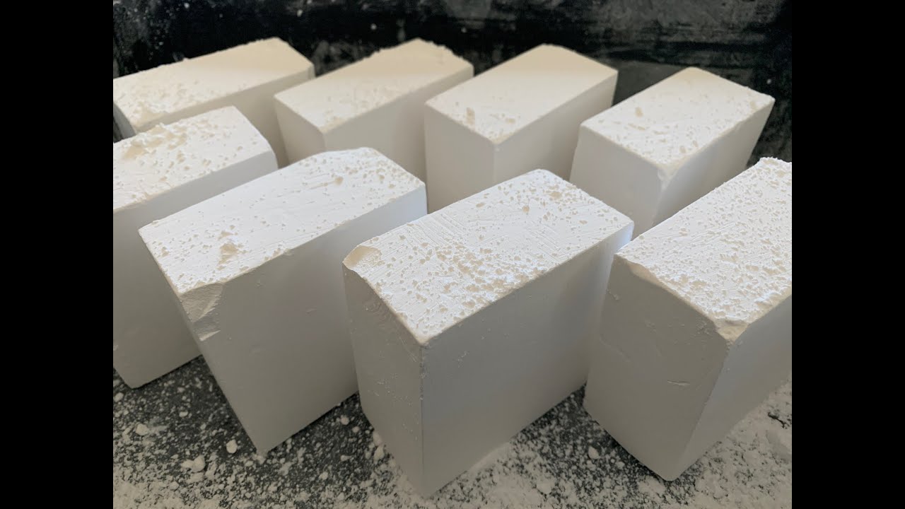 ASMR- 8 Blocks of SPRI Gym Chalk Crumble & Powder Play *Audio for Relaxation & Zen