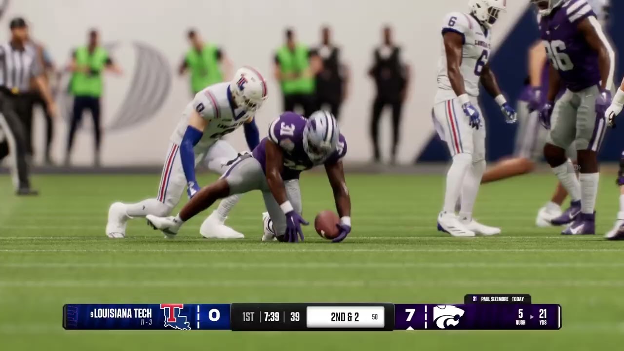 Storm TV - EA Sports College Football 25 Season 6 CFP Fiesta Bowl 8Louisiana Tech 11-3(7-1) vs 1Kans