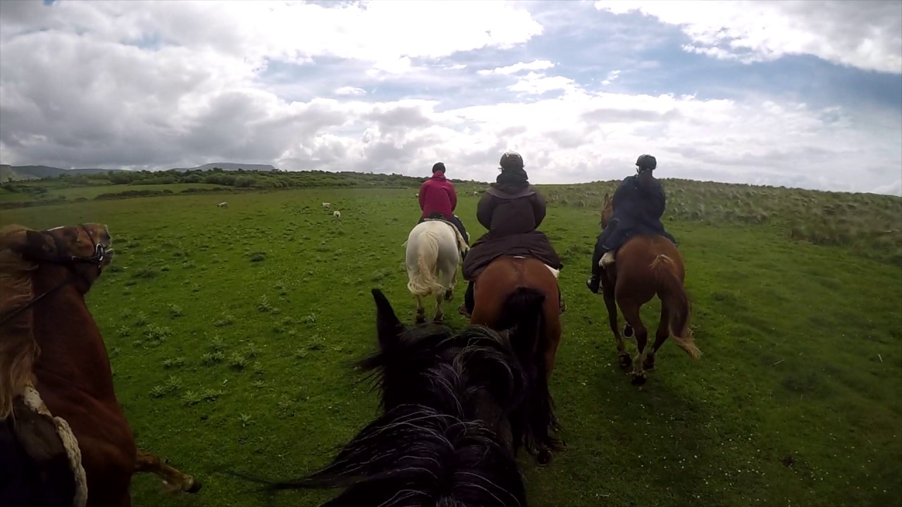 Riding by the Sea in Ireland 2017
