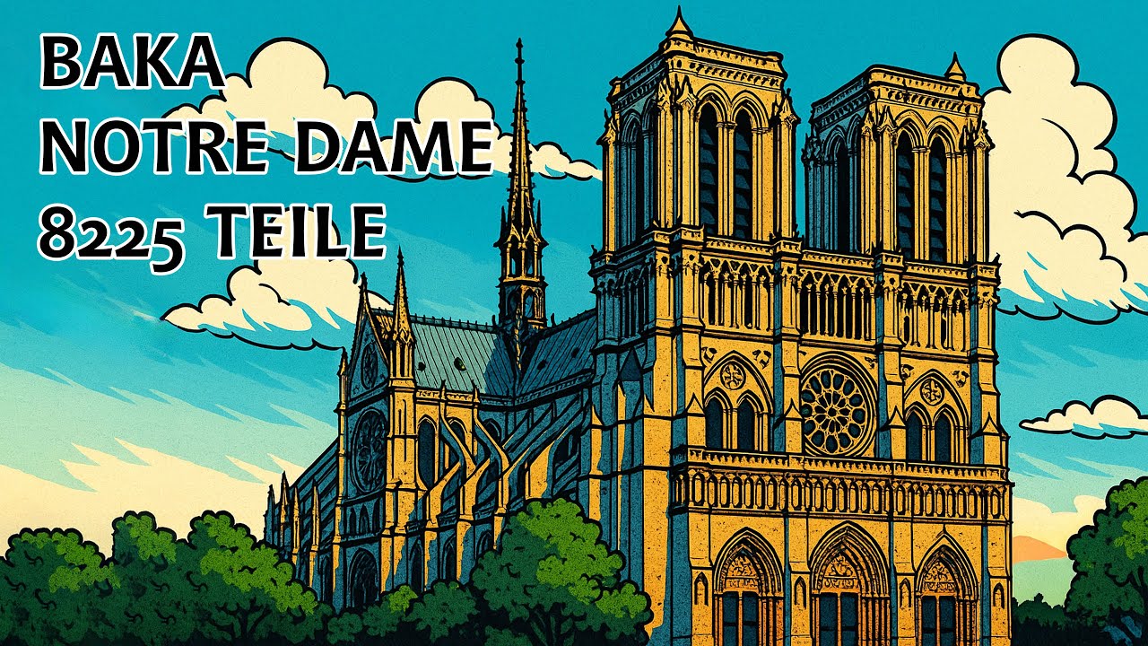 8225 Teile Monster von BAKA 33213 Notre Dame #klemmbausteine