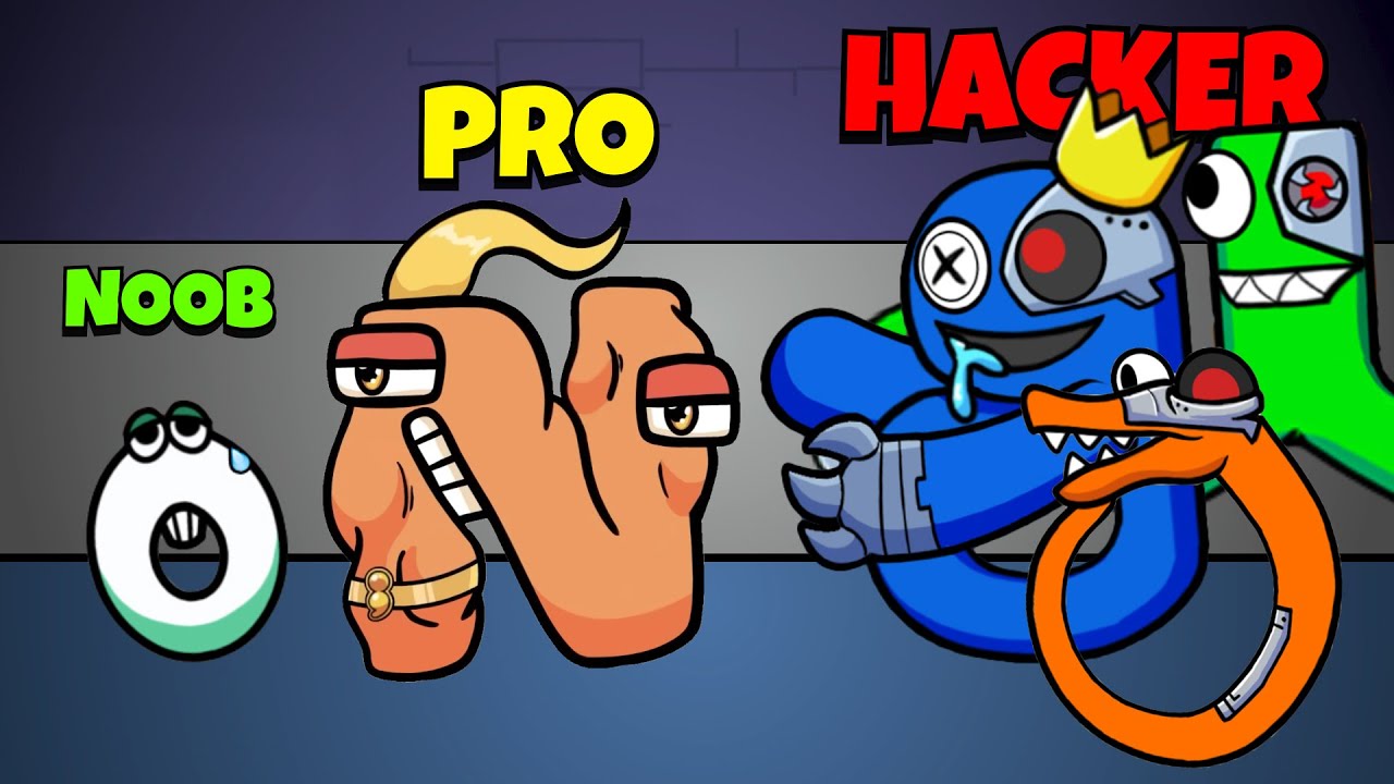 🤢 NOOB 😎 PRO 😈 HACKER | Rainbow But It’s Alphabet Lore #11 | iOS - Android APK