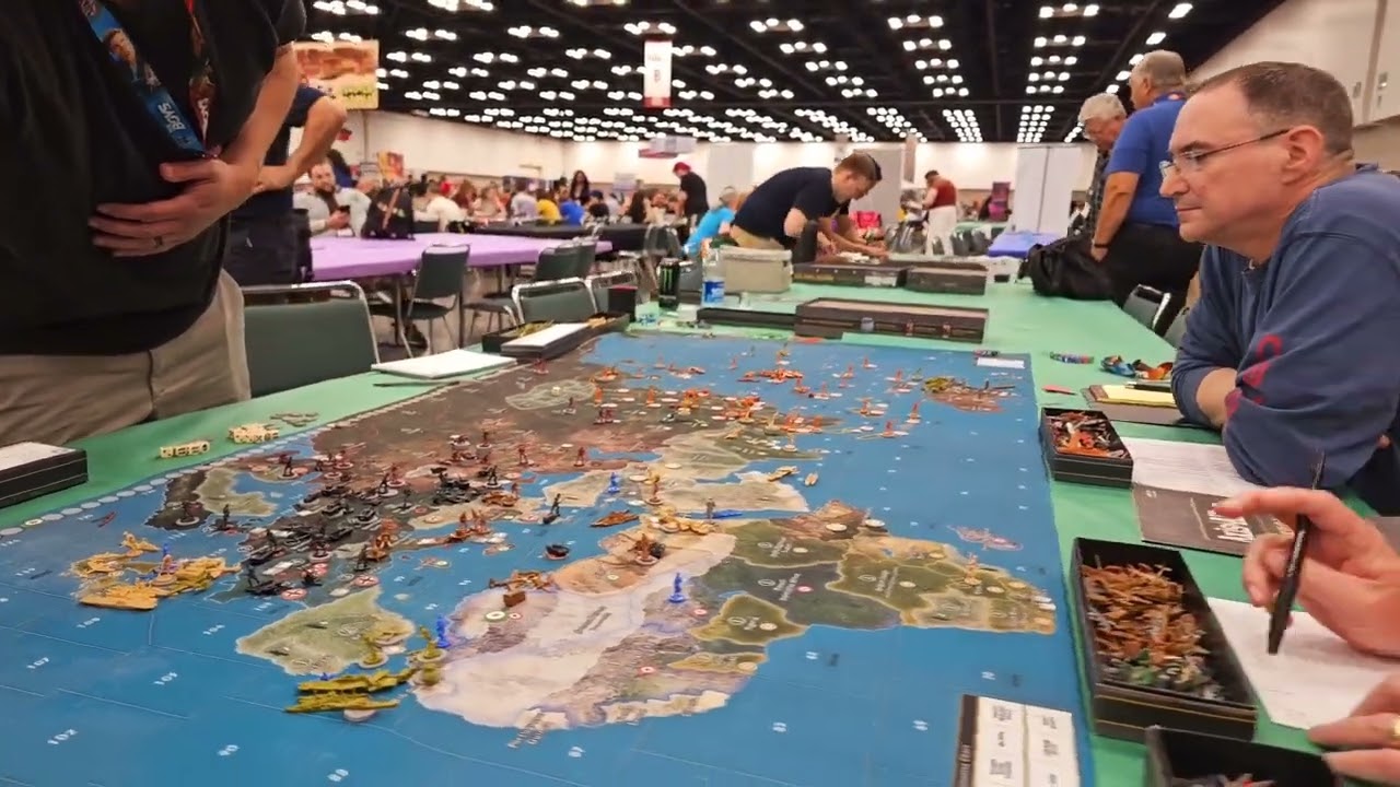 New Axis and Allies GIANT 1940 Global Map @ Gen Con 2023!