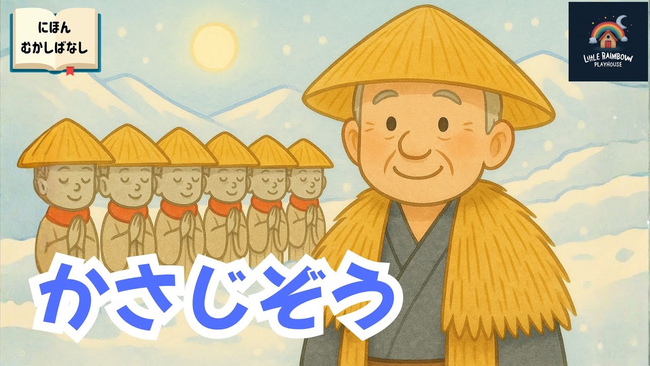 【冬の名作】かさじぞう｜やさしさが奇跡をよぶ日本昔ばなし｜寝かしつけ・読み聞かせ