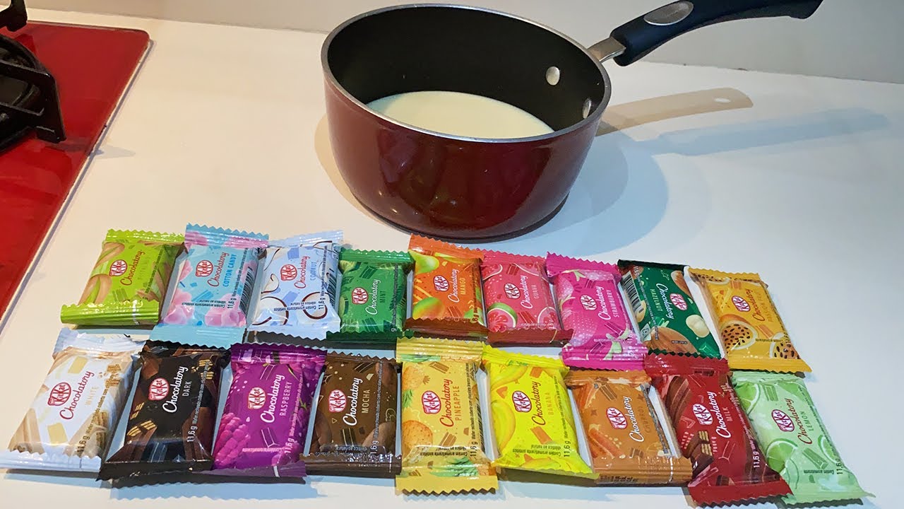 FIZ UM MEGA BRIGADEIRO COM 18 SABORES DE KIT KAT E OLHA COMO FICOU!!!
