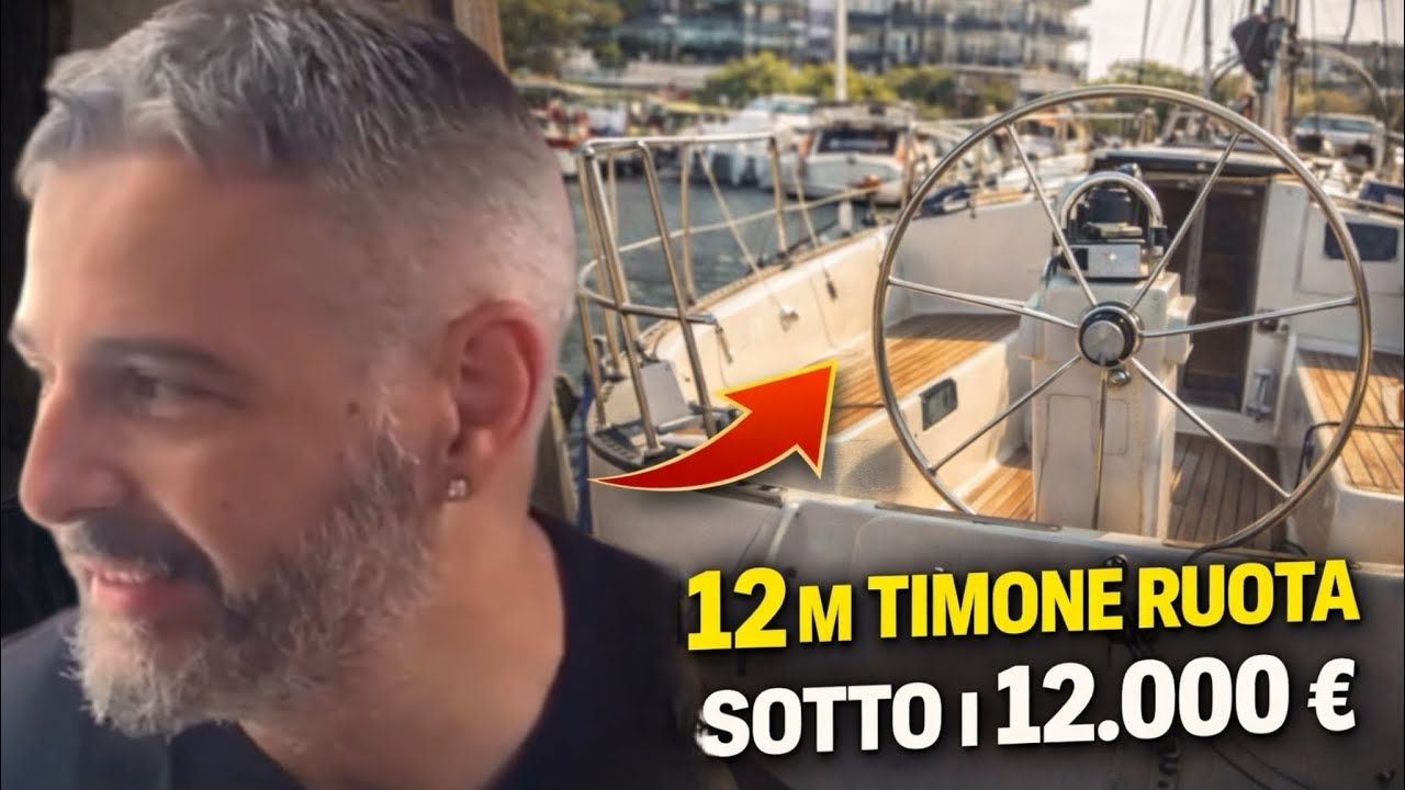￼￼ ⛵ Barca a Vela 12m con Timone a Ruota: pu&ograve; essere reale o un&rsquo;occasione cos&igrave;? 💰💸