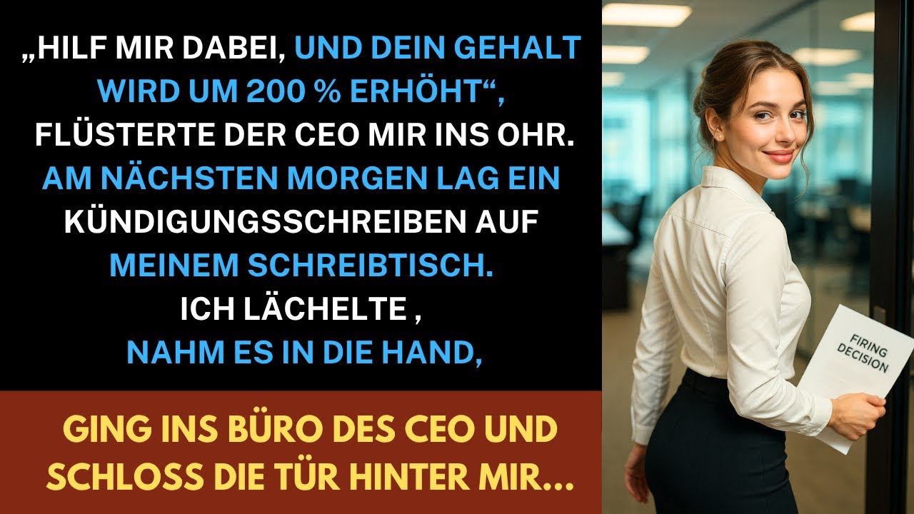 „Mach Das Für Mich, Dein Gehalt Wird Verdreifacht!“ — Am Nächsten Tag Wurde Ich Gefeuert, Nur Weil…