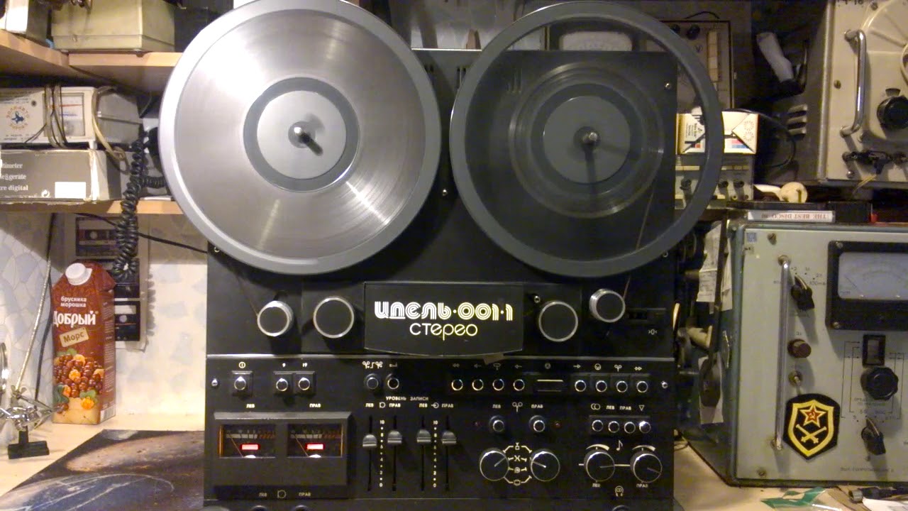 Катушечный магнитофон Идель 001 часть 2.  USSR old HI-FI reel tape IDEL-001 part 2.
