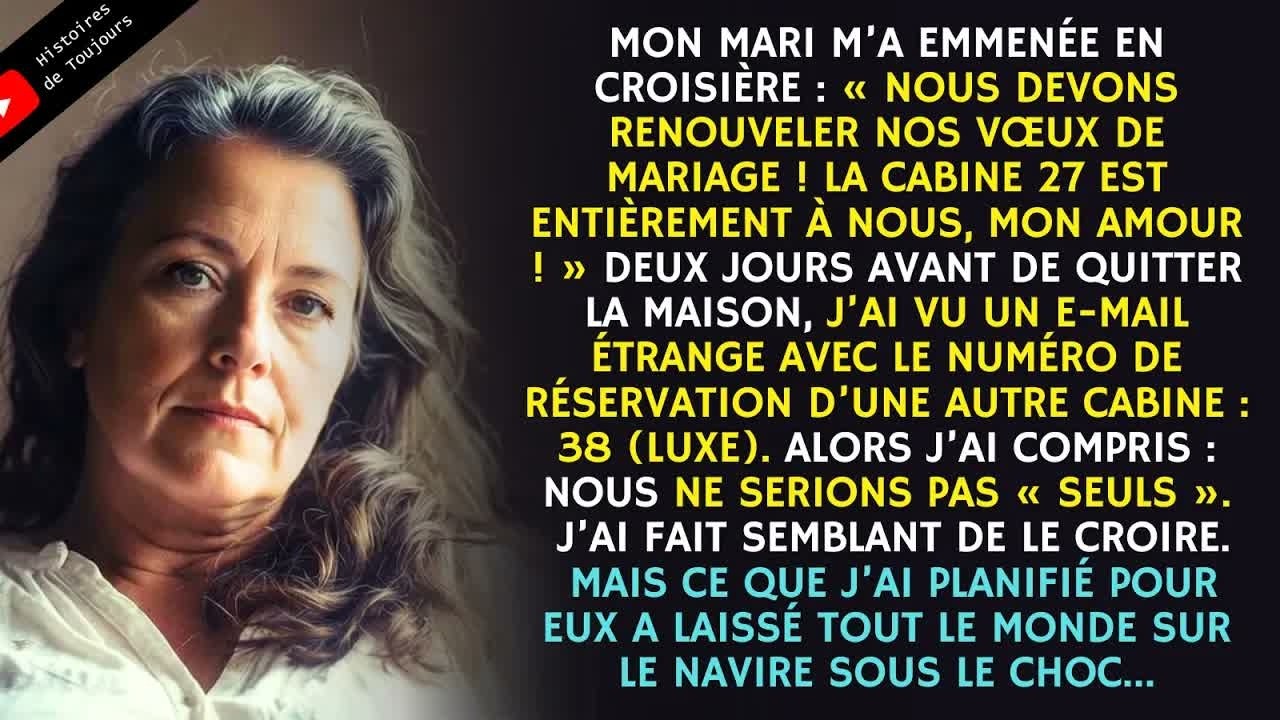 Mon mari m’a emmenée en croisière ： « Cabine 27, mon amour ! » Ce que je n’imaginais pas…