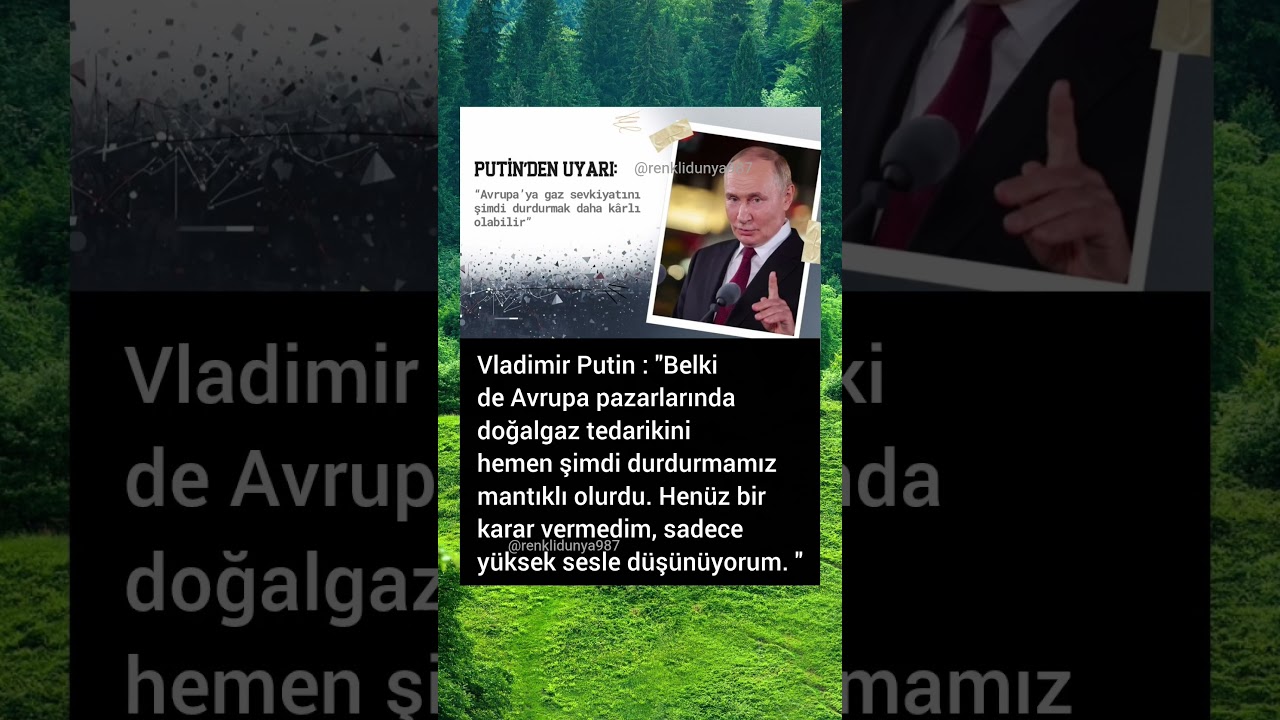 O şuanda sadece y&uuml;ksek sesle d&uuml;ş&uuml;n&uuml;yor #keşfet #&ouml;ne&ccedil;ıkar #putin #rusya #doğalgaz #mazot