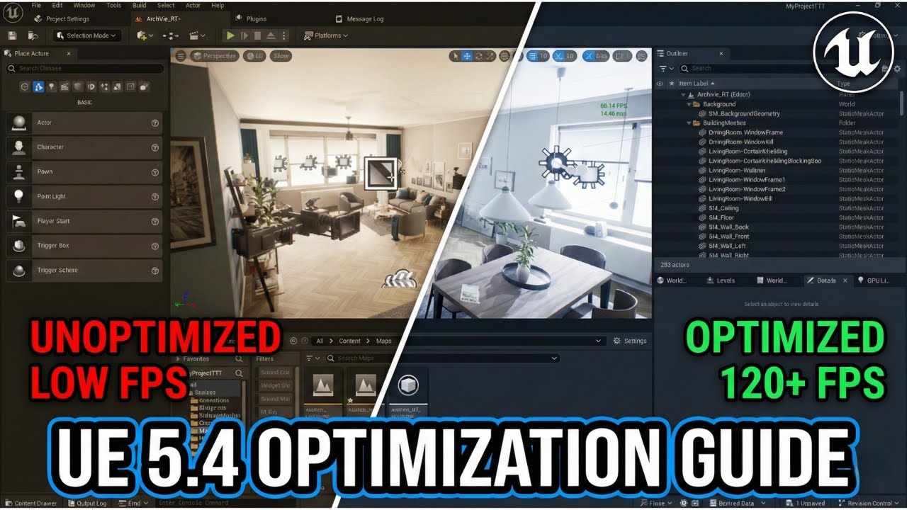 Как оптимизировать проекты Unreal Engine 5 для достижения частоты кадров более 120 FPS | Учебное ...