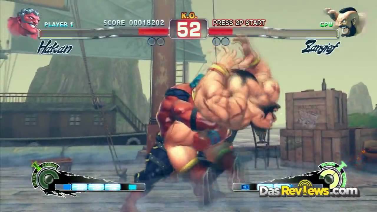 Super Street Fighter 4 Hakan vs Zangief Gameplay HD Video