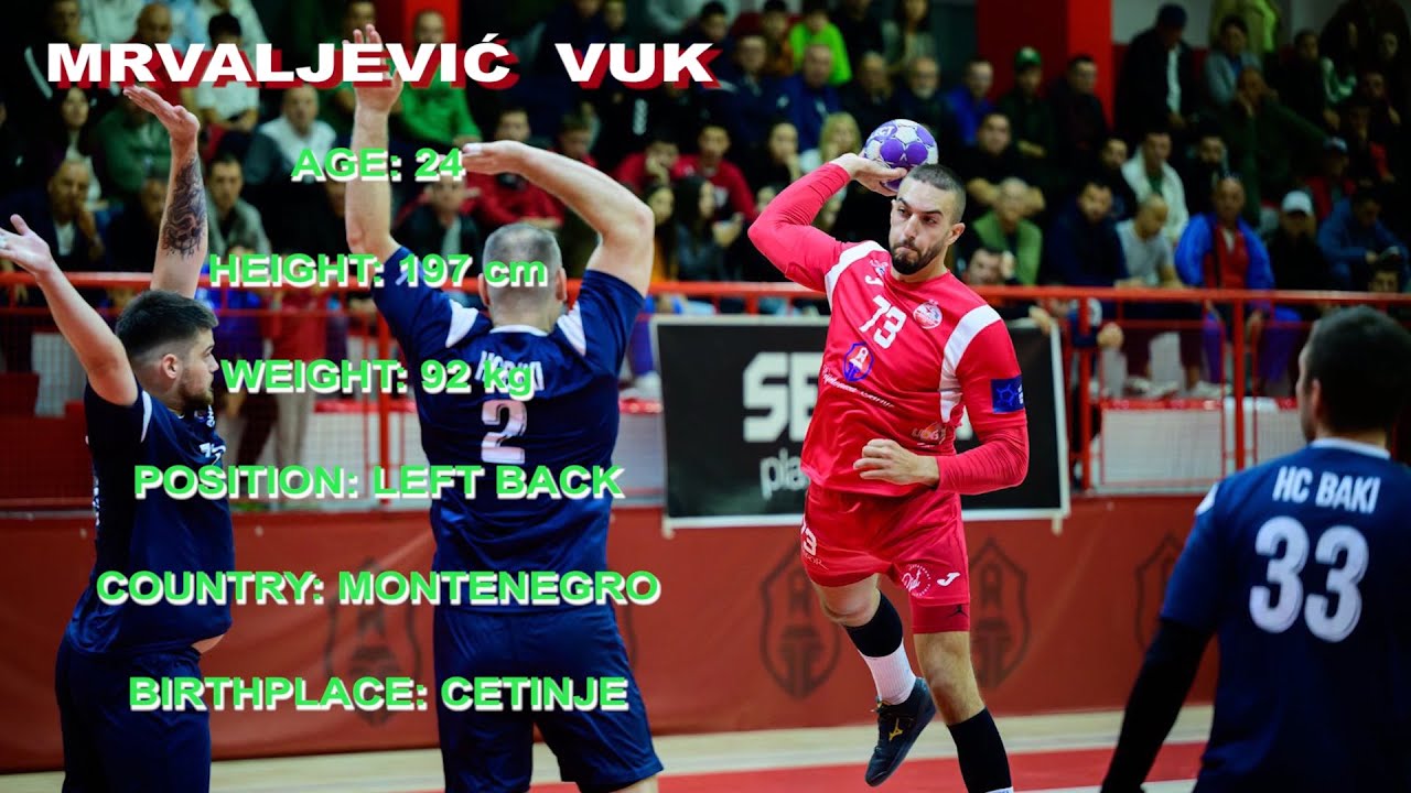 Mrvaljević Vuk Handball Player (Season 2024-2025) Left Back