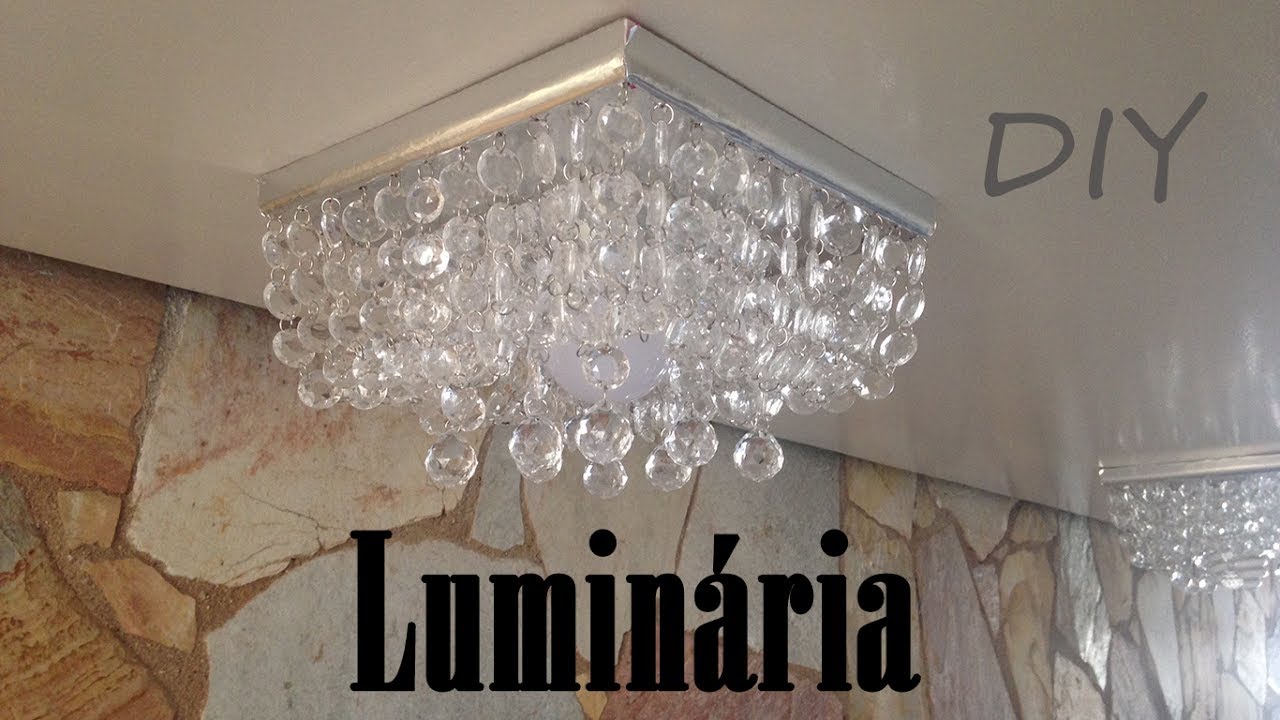 DIY- LUMINÁRIA DE LUXO GASTANDO POUCO #2- FAÇA VOCÊ MESMO