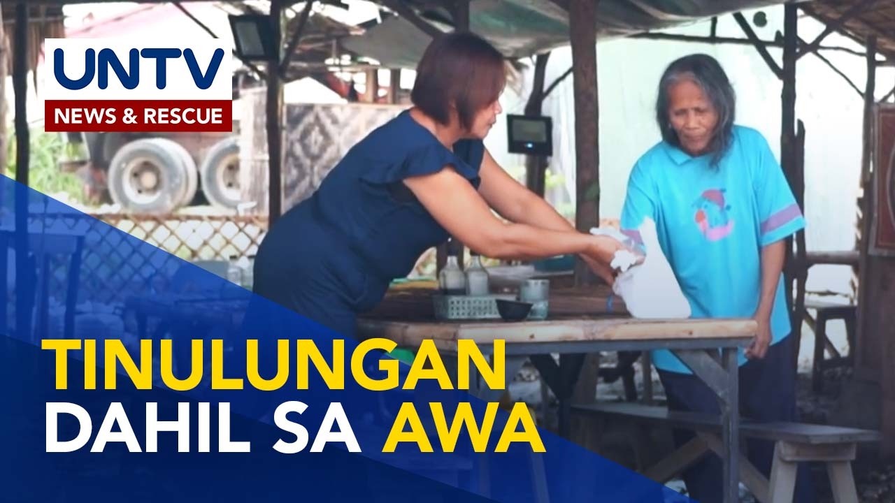 Matandang tindera ng walis, kusang tinulungan at pinakain nang libre | Social Experiment
