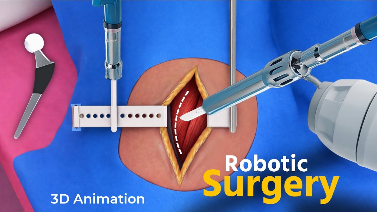 How Robotic Hip Replacement Surgery Is Done? 3D Animation 