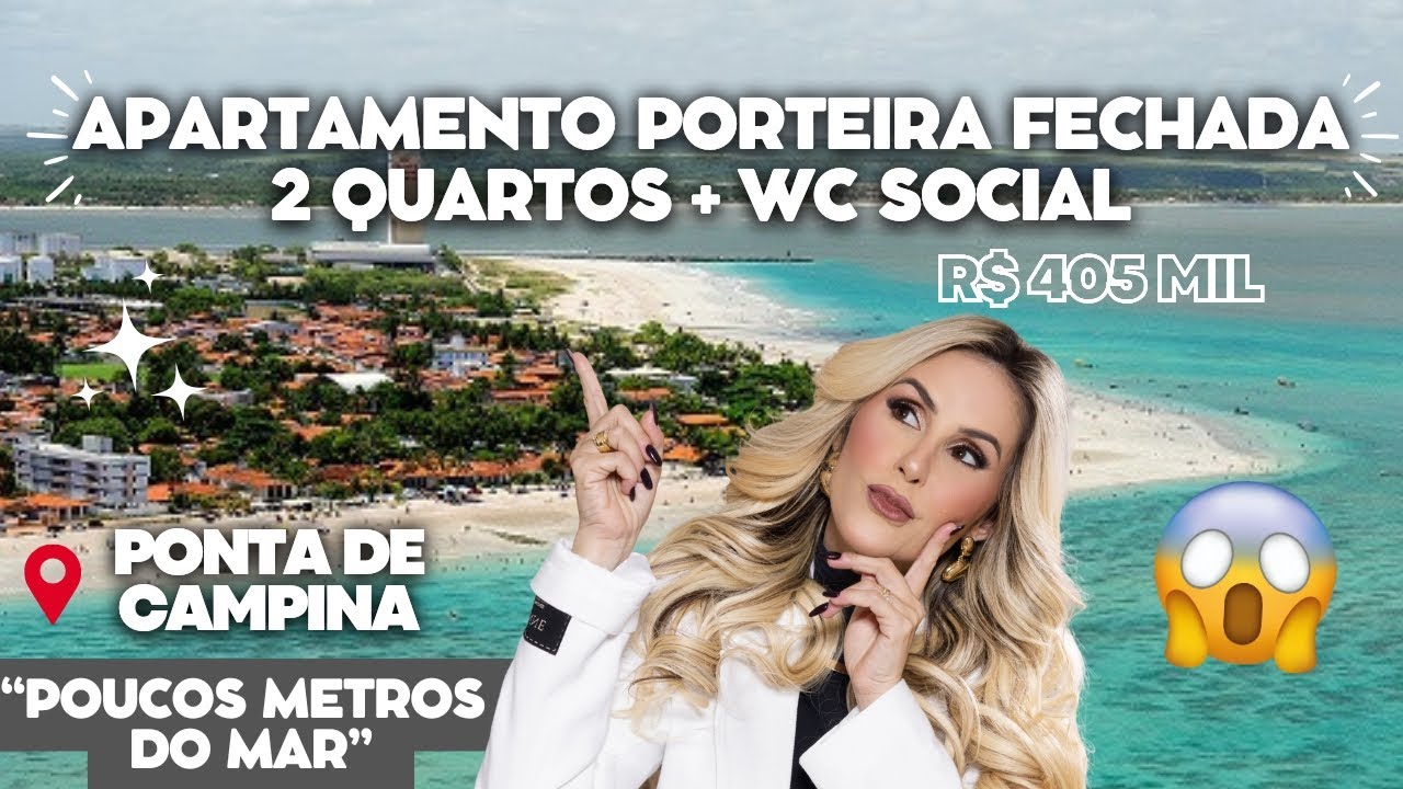 APARTAMENTO PORTEIRA FECHADA 2 QUARTOS + WC SOCIAL EM PONTA DE CAMPINA