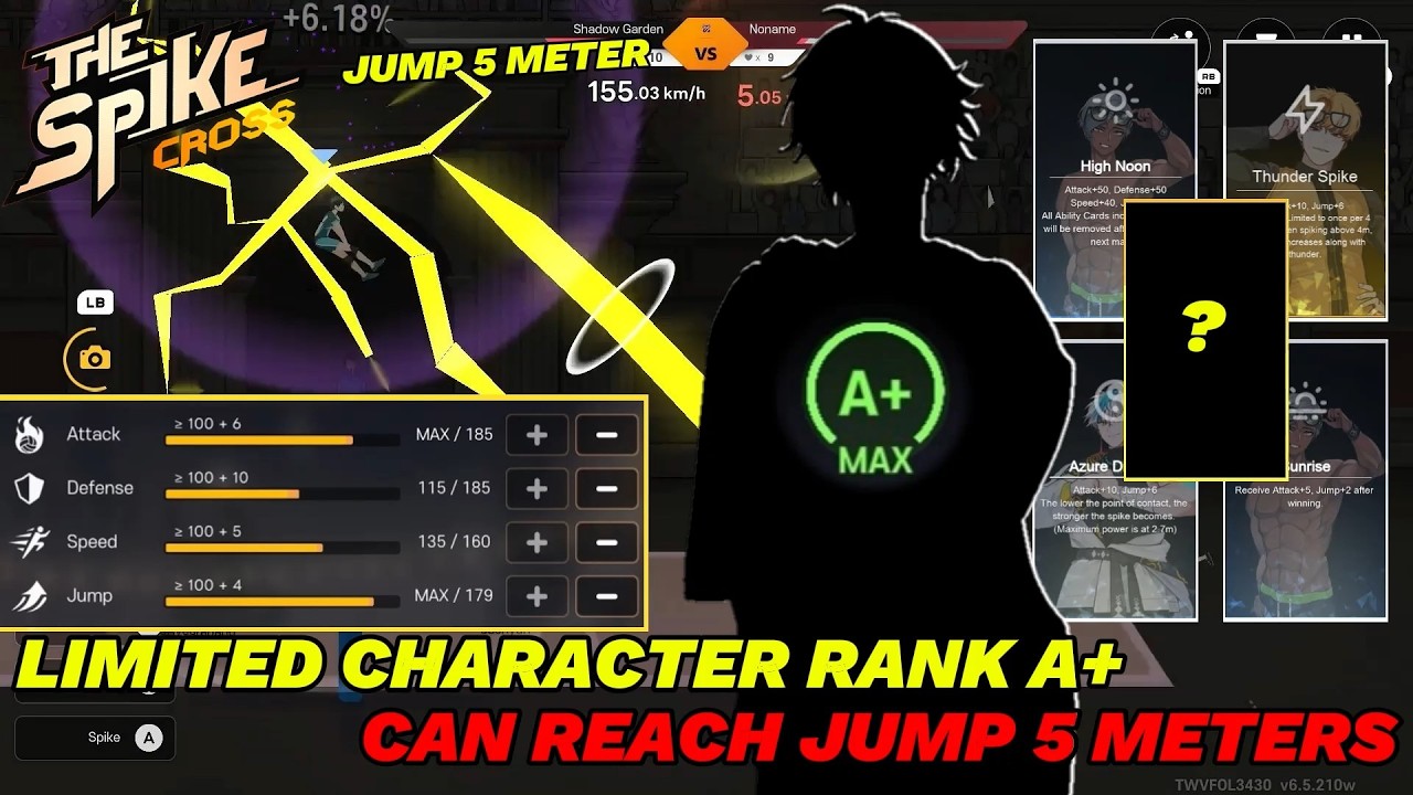 This Limited Character Rank A+ Can Reach Jump 5 Meters, With Full Power Ability - The Spike Cross
