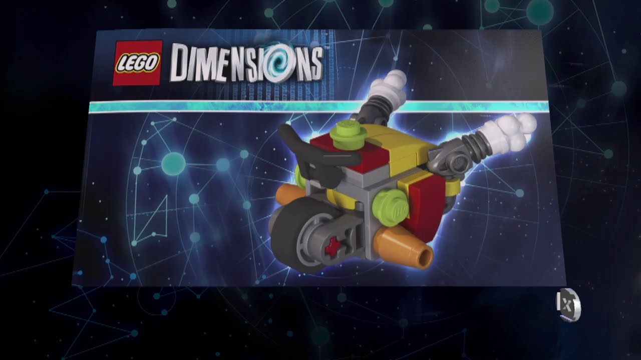 Lego Dimensions Krusty Vehicle Instructions - Clown Bike, Cannon Bike, Anti-Gravity Rocket Bike