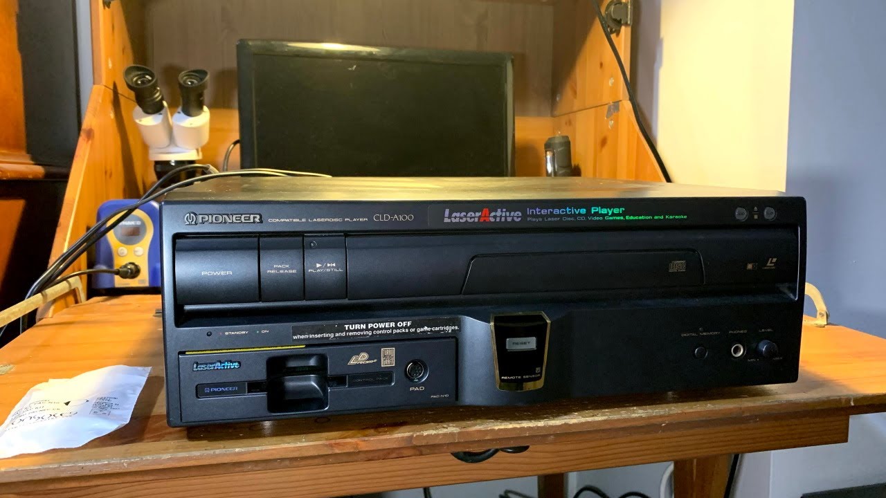 Rare Pioneer LaserActive NEC PAC-N1 Restoration! Play TurboGrafx CD games on a Laserdisc!