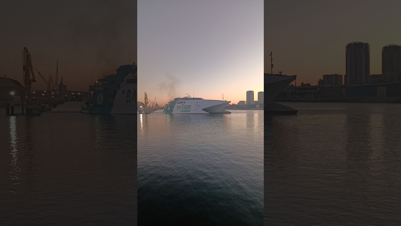 JAUME 2 Fast Ferry coming out of drydock