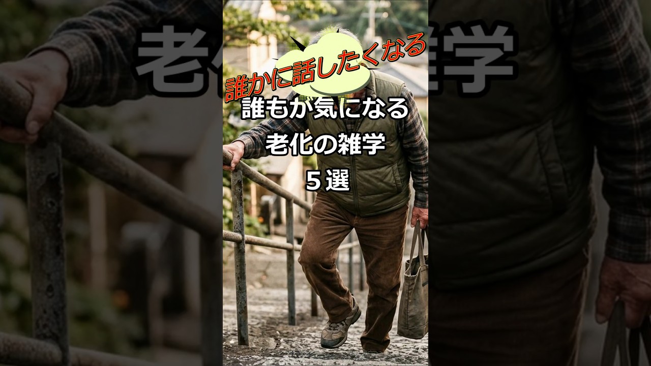 誰もが気になる老化の雑学5選 #面白知識 #トリビア #話のネタ