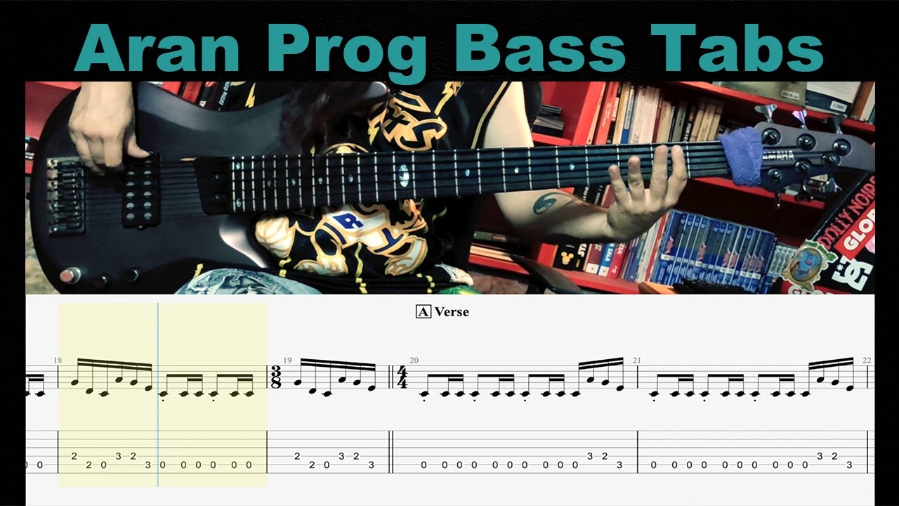 Aran Prog Project - Origin BASS COVER with Tabs and Sheet