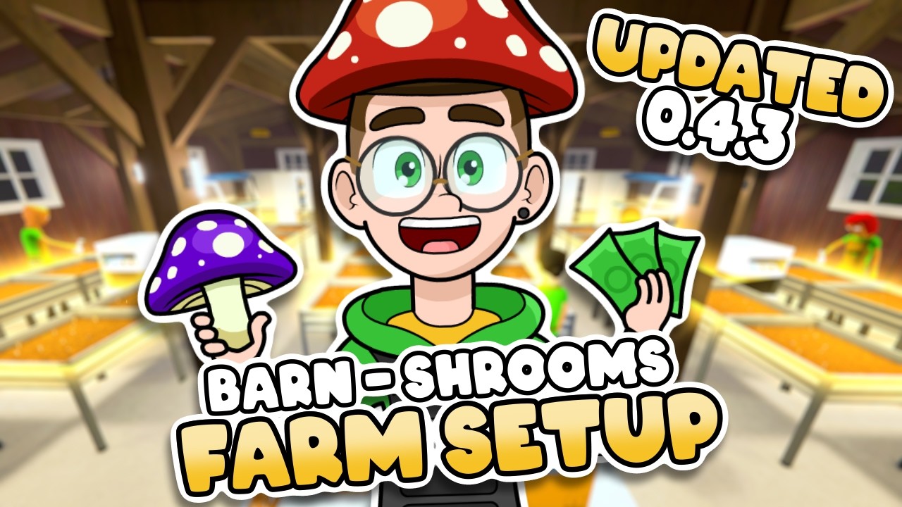 BEST *NEW* Barn SHROOM Farm Setup🍄 | Schedule 1 (0.4.3)