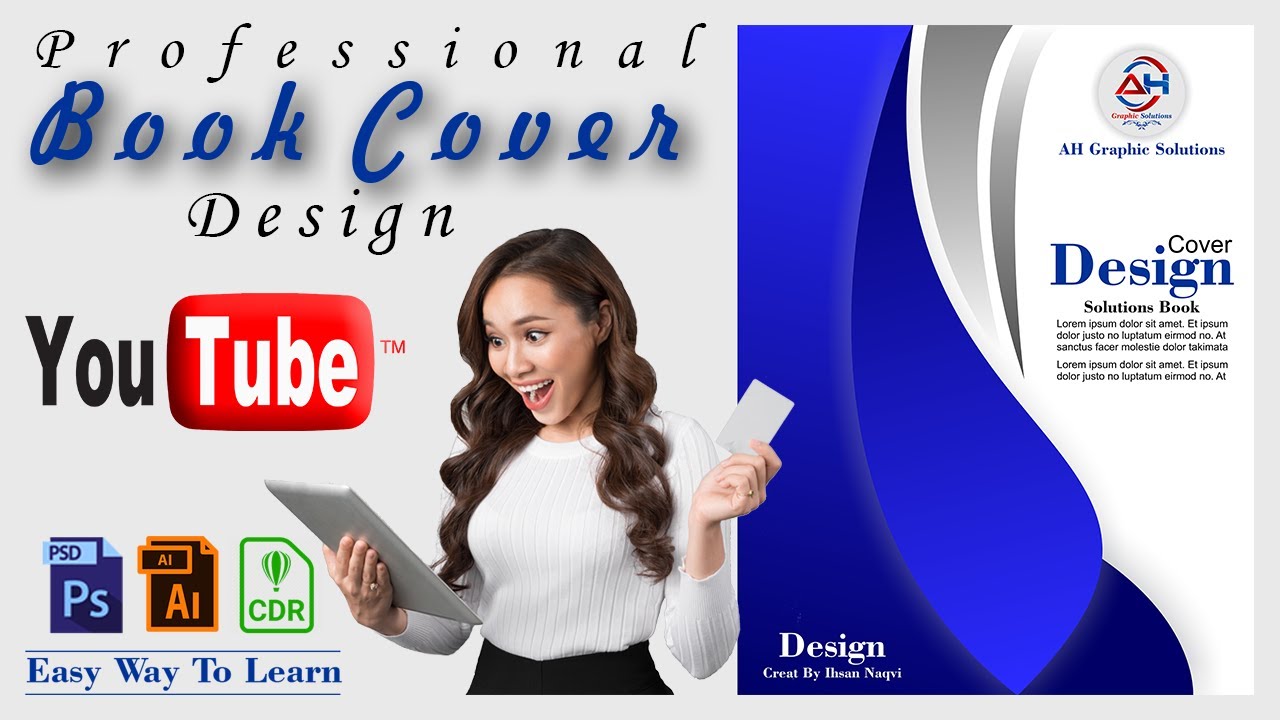How to creat professional book cover design in urdu/hindi | AH Graphic Solutions